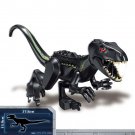 Black Velociraptor Dinosaur Big Jurassic World Lego Minifigure Toy