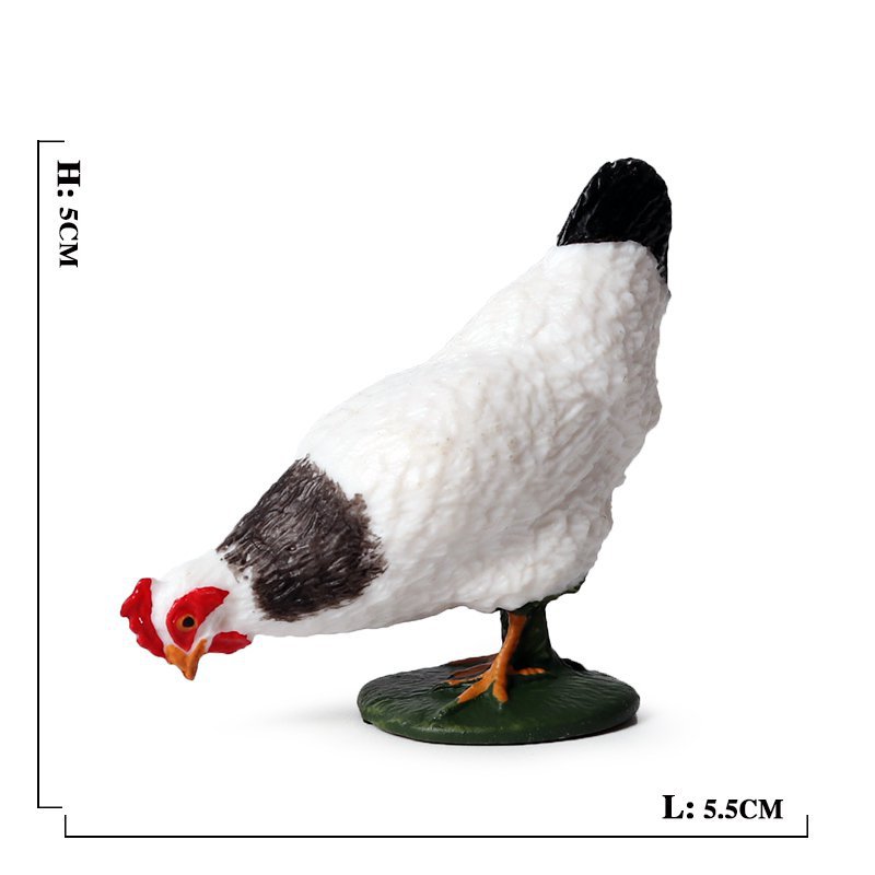 Hen 001 Simulation Cute Poultry Farm Animals Lego Minifigure Toy