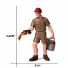 Breeder 001 Farm Pig Cow Hen Farmer Figurines Lego Minifigure Toy