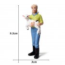 Breeder 012 Farm Pig Cow Hen Farmer Figurines Lego Minifigure Toy