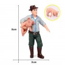 Breeder 015 Farm Pig Cow Hen Farmer Figurines Lego Minifigure Toy