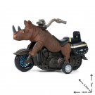 Rhino Animals Motorcycle Vehicle Model Lego Minifigure Toy