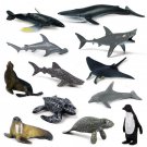 12pcs Shark Whale Penguin Sea Life Animals Lego Minifigure Toy