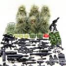 6pcs Ghillie Suit Camouflage Soldiers War Swat ww2 Army Military Lego Minifigure Toys