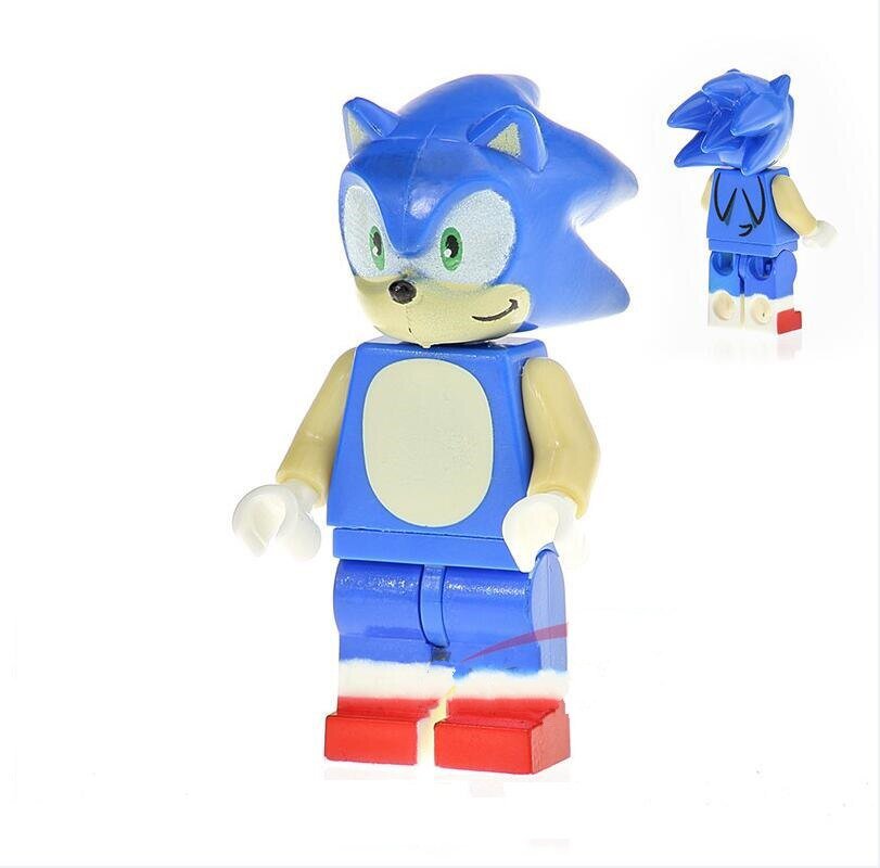 Blue Sonic the Hedgehog Lego Minifigure Toy