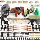 6pcs Russian Army War Swat ww2 Army Military Lego Minifigure Toys