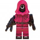 The Circle Pink Guards Masked Man Squid Game Lego Minifigure Toy