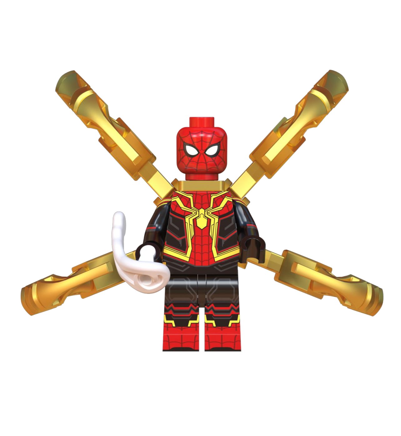 Upgraded Iron Spider Spider-Man No Way Home Lego Minifigure Block Toy