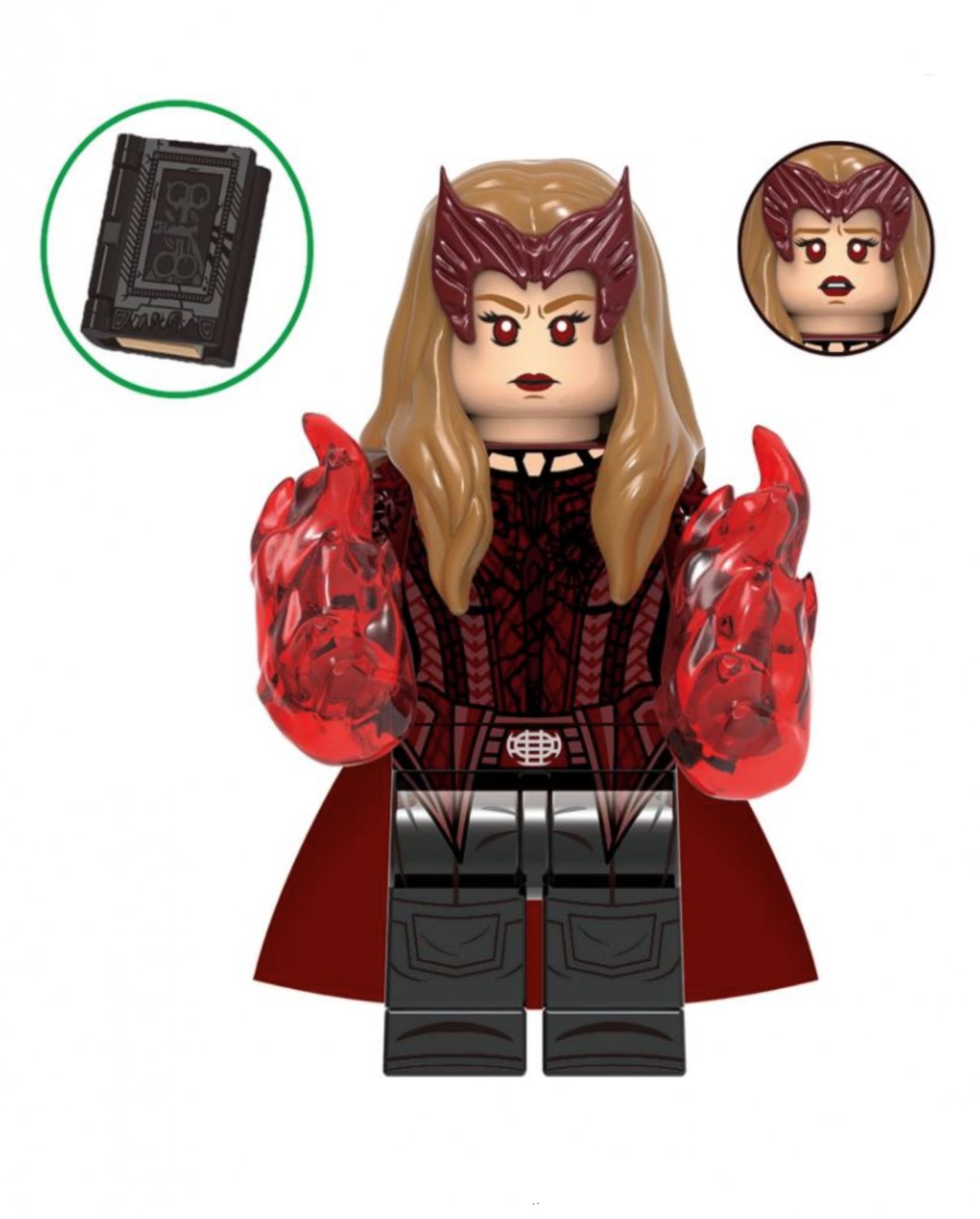Scarlet Witch Darkhold Multiverse of Madness Lego Minifigure Toy