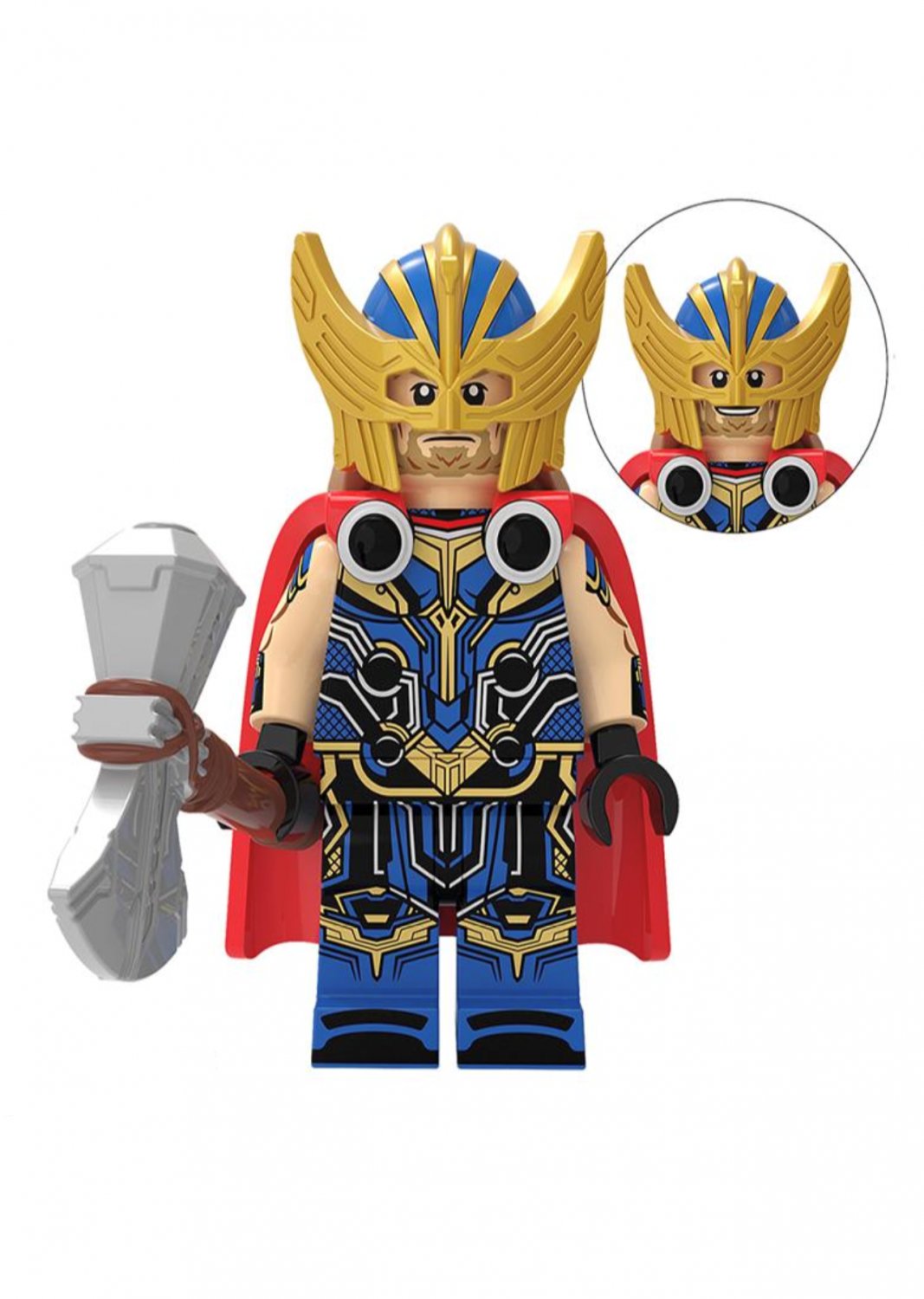 Blue Suit Thor in Love and Thunder Lego Minifigure Toy