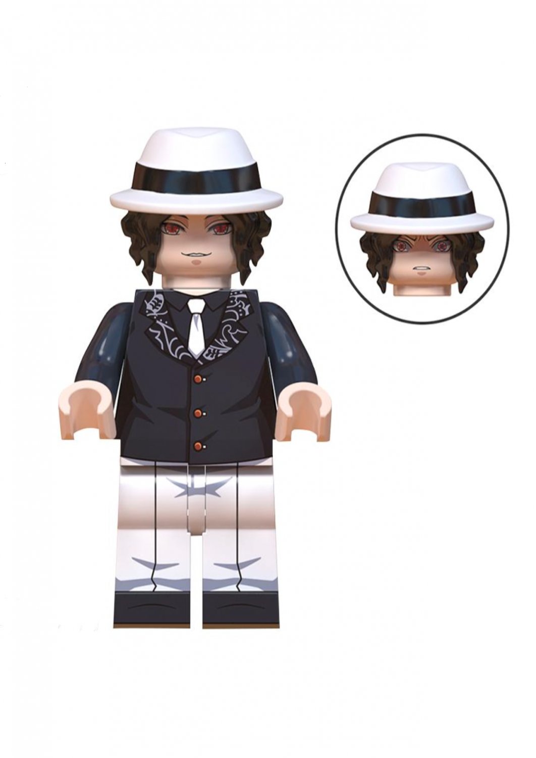 Muzan Kibutsuji Lego Minifigure Toy In Demon Slayer Kimetsu No Yaiba