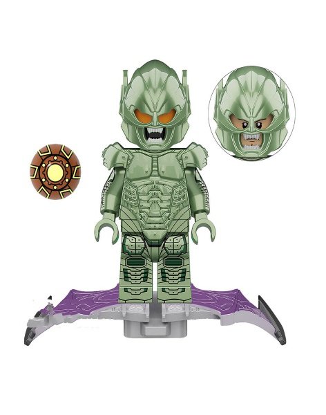Full Armor Green Goblin in No Way Home Lego Minifigure Toy