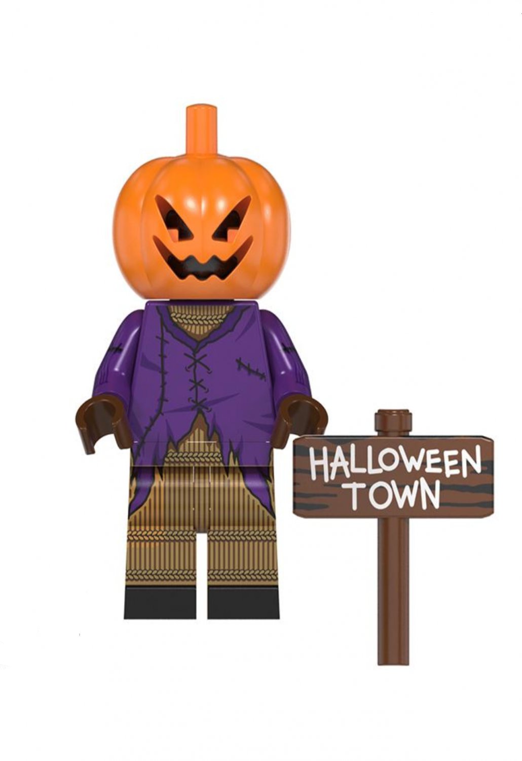 Pumpkin King in Nightmare Before Christmas Lego Minifigure Block Toy Horror Halloween