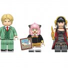 3pcs Loid Yor Anya Forger Spy x Family Lego Minifigure Toy