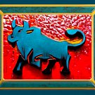 Brahma bull art print downloadable 10 colors and styles