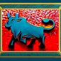 Brahma bull art print downloadable 10 colors and styles
