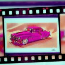 Cadilac filmstrip art  downladable prints, pink, blue, turquoise, black/white