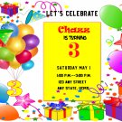 Balloon Fun Invitation