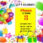 Balloon Fun Invitation