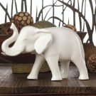 Accent Plus - Small White Ceramic Elephant