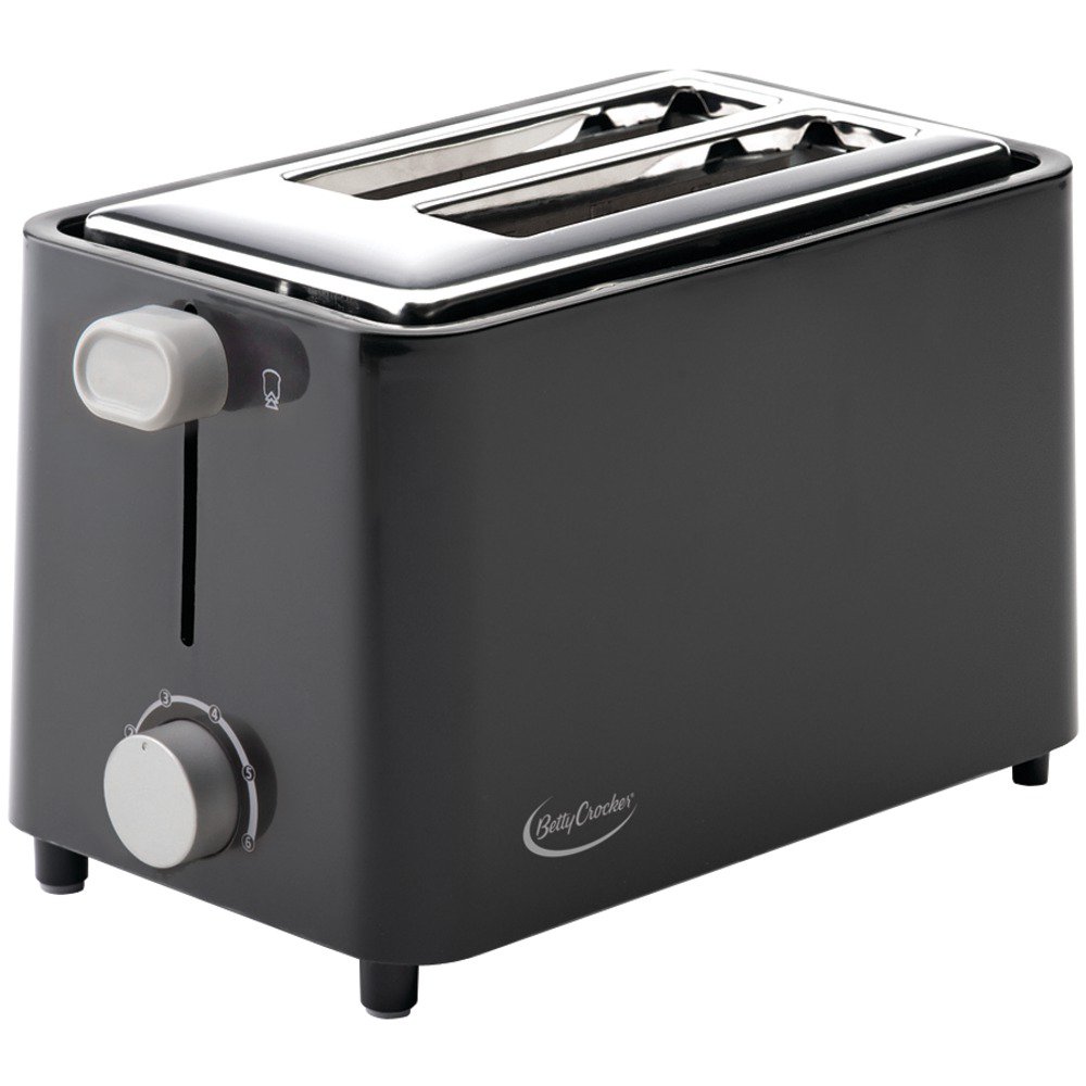 Betty Crocker BC-2605CB 2 Slice Toaster Black