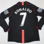 Manchester united 2007 2008 shirt jersey cristiano ronaldo black epl style