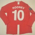 Manchester united 2008 2009 shirt jersey rooney size ucl style long leeve trikot rooney
