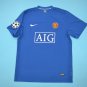 Manchester united 2008 2009 shirt jersey cristiano ronaldo premier league style short sleeve blue