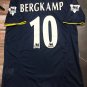 Arsenal jersey shirt 1999 2000 away black bergkamp shirt 1999 2000 arsenal