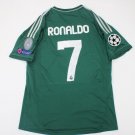 real madrid jsy 2012 2013 shirt jersey green cristiano ronaldo shirt t-shirt champions league