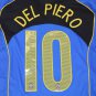 juventus jersey shirt 2004 2005 away blue juventus trikot 2004 2005 blue del piero