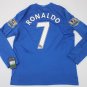 Manchester united 2008 2009 shirt jersey cristiano ronaldo premier league style long leeve blue