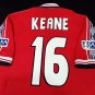 Manchester united 1998 1999 2000 shirt jersey keane short sleeve manchester 98 99 00