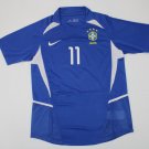 brazil jersey shirt 2002 world cup ronaldinho brazil ronaldinho away blue