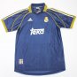 real madrid shirt jersey 1998 1999 raul away blue maglia playera real madrid trikot maillot