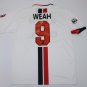 ac milan jersey shirt 1995 1996 weah away white 1996 1997 trikot maillot maglia