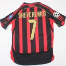 ac milan jersey 2006 2007 shirt shevchenko champions league model ac milan 2006 2007 maglia trikot