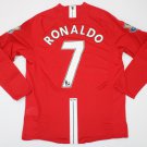 Manchester united 2007 2008 shirt jersey cristiano ronaldo home epl style trikot maillot maglia