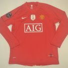 Manchester united jersey 2008 2009 shirt cristiano ronaldo long sleeve champions league