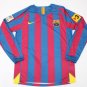 fc barcelona jersey shirt 2006 long sleeve signed ronaldinho maillot barcelona 2005 2006 signed