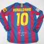 fc barcelona jersey shirt 2006 long sleeve signed ronaldinho maillot barcelona 2005 2006 signed