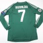 real madrid shirt 2012 2013 shirt jersey green cristiano ronaldo shirt champions league long sleeve