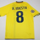 fc barcelona jersey shirt 2008 2009 champions league model INIESTA playera away yellow