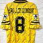 Liverpool jersey shirt 1994 1995 1996 away yellow collymore liverpool maillot 1994 1995 1996