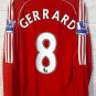 Liverpool jersey shirt 2007 2008 gerrard long sleeve maillot tshirt 07 09