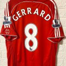Liverpool jersey shirt 2007 2008 gerrard short sleeve maillot tshirt 07 09