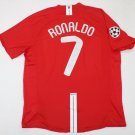 Manchester united 2007 2008 jersey shirt champions league final ronaldo maillot short sleeve