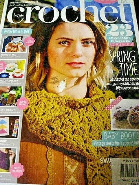 CROCHET Inside UK printed Magazine DiY BOOK beginner to expert Projects ...