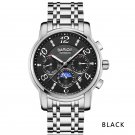 2018 Men's Mechanical Waterproof Watch Fashion Fully Automatic Hollowing Wristwatch Xmas Gift