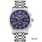 2018 Men's Mechanical Waterproof Watch Fashion Fully Automatic Hollowing Wristwatch Xmas Gift